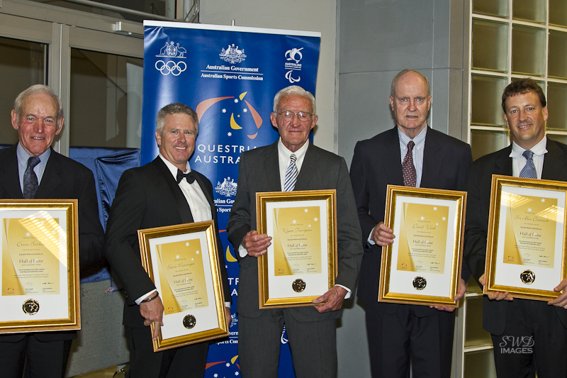 1956 Team - Graeme Barker, David Mairinger, Bunty Thompson, Chris Wood, Charles Creswick