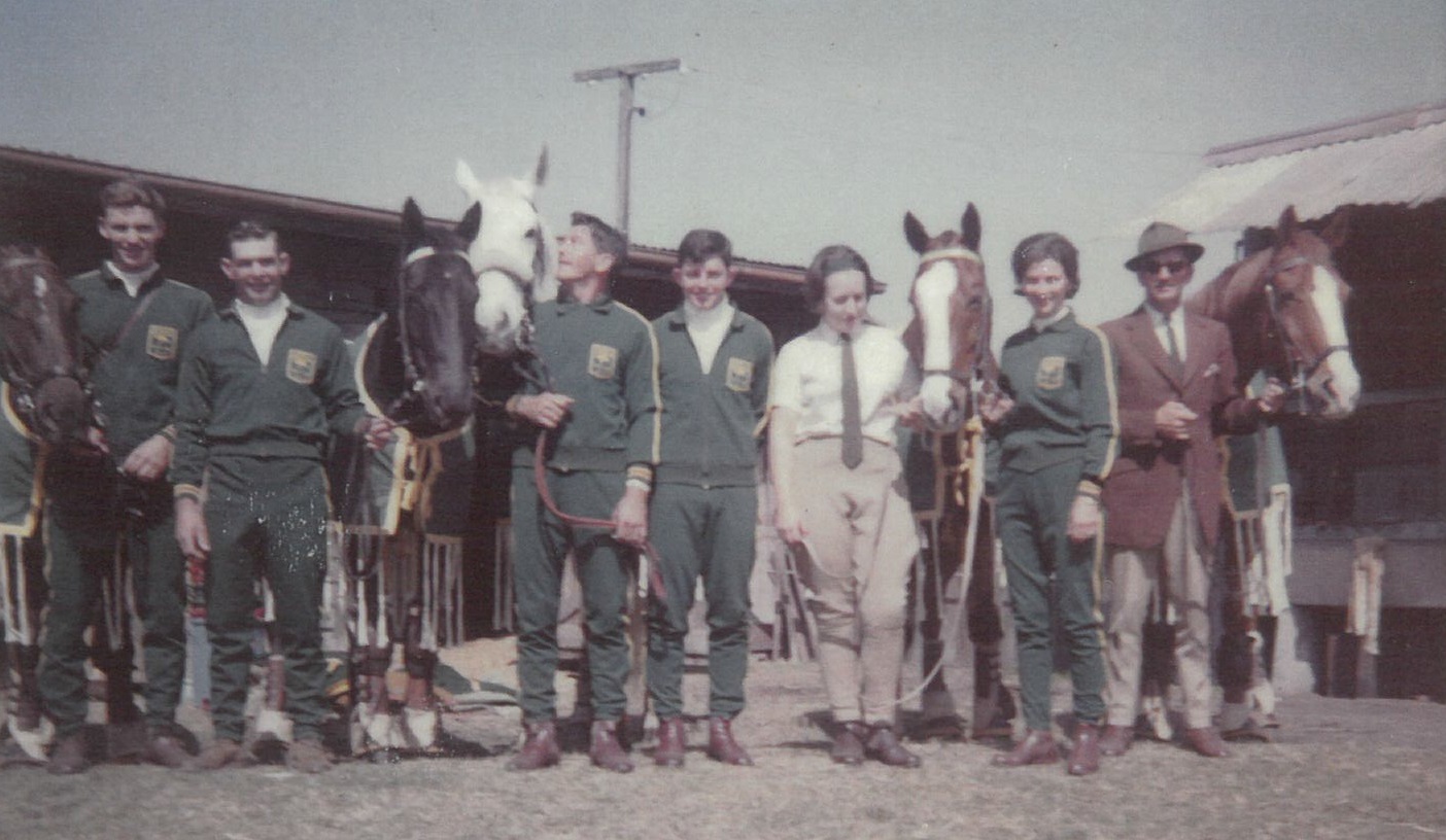 1964 Jumping team departing for Toyko