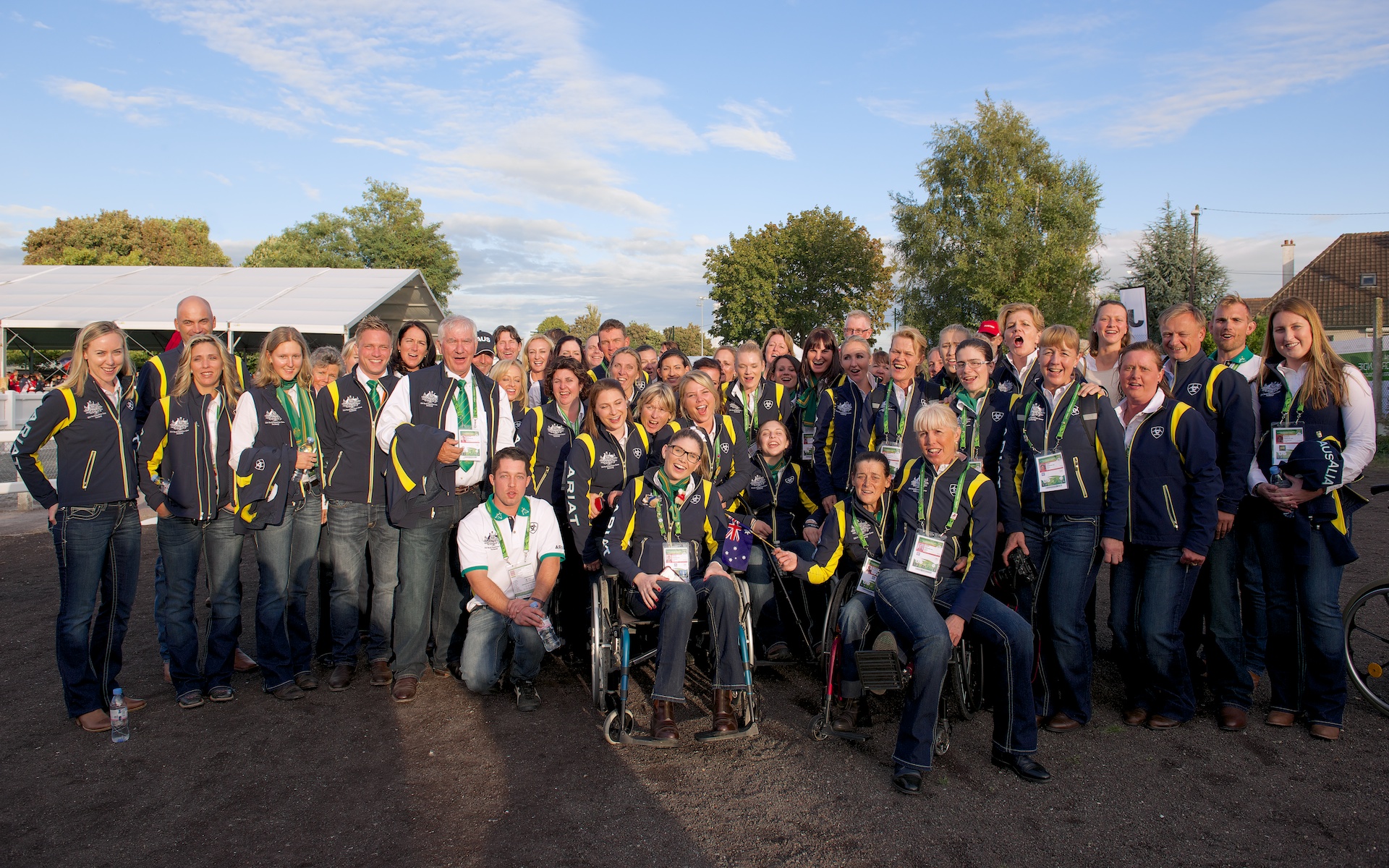Australian Equestrian Team at WEG2014 Opening Ceremony