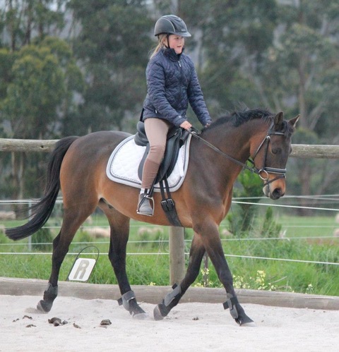 Andi and I training when I was 10 years old