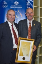 Barry &amp;amp; Wayne Roycroft accept their fathers award